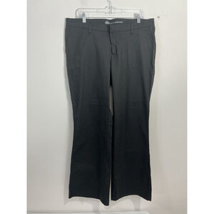 Womans Dickies Crafted For Woman Size 16 Sh Black Slim Fit Flare Pants NWT